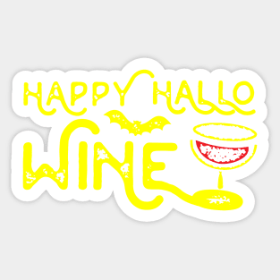 Happy Hallo Wine Sticker